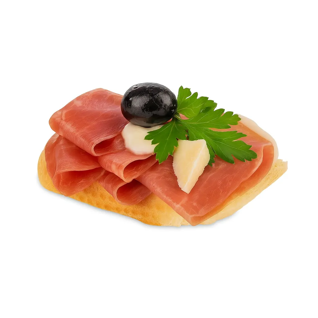 Rohschinken mit Parmesan